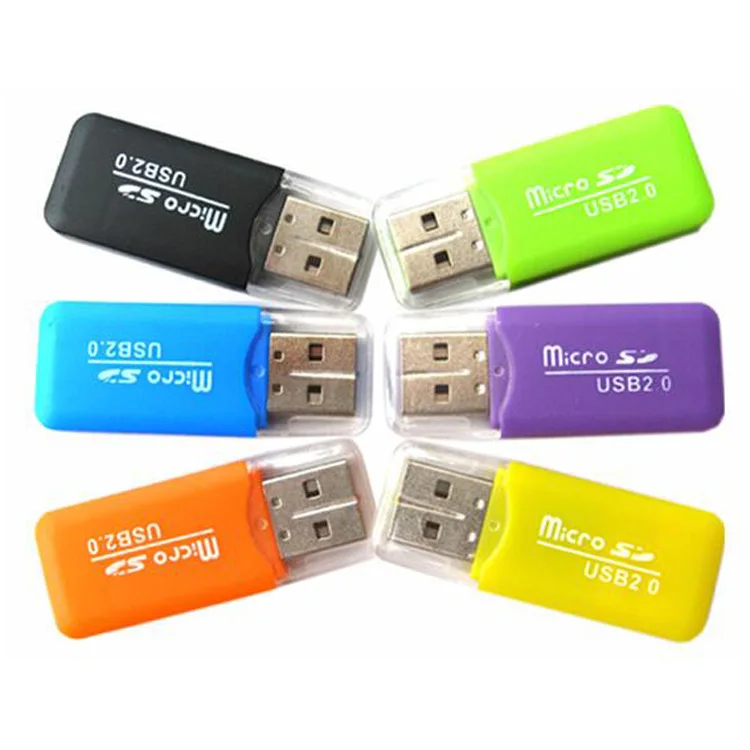  Высокоскоростной мини считыватель карт памяти Micro T-Flash TF SD USB 2 0 с крышкой