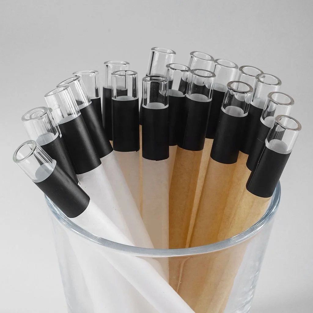 Easy to Load Classic Pre Rolls Nature Unbleached Slow Burning Glass Tip Pre-Roll Cone