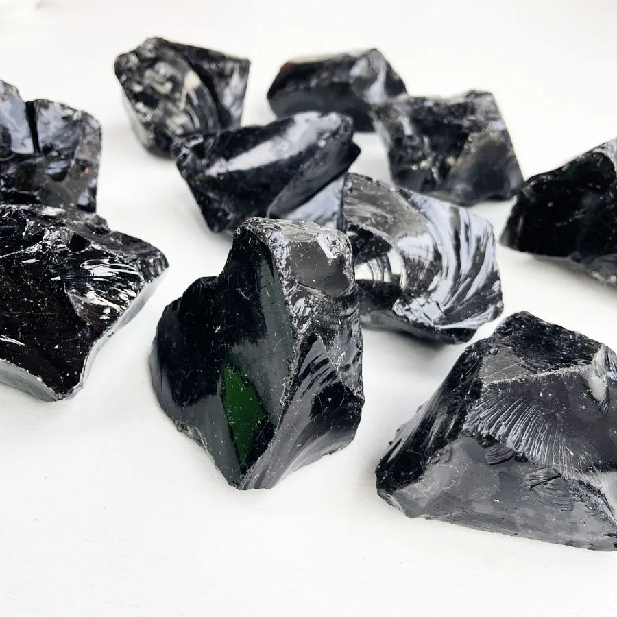5-20cm Wholesale Large Natural Raw Obsidian Stone Rough For Jewelry Making