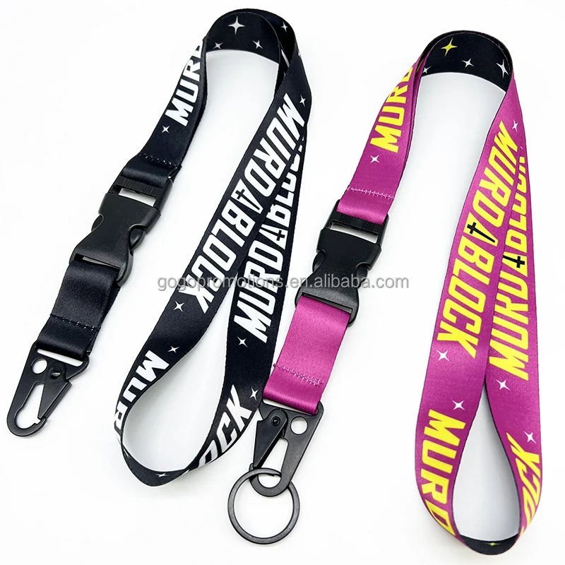 High Quality DIY Printed Heat Transfer Printing Sublimation Polyester Lanyard for Work Card