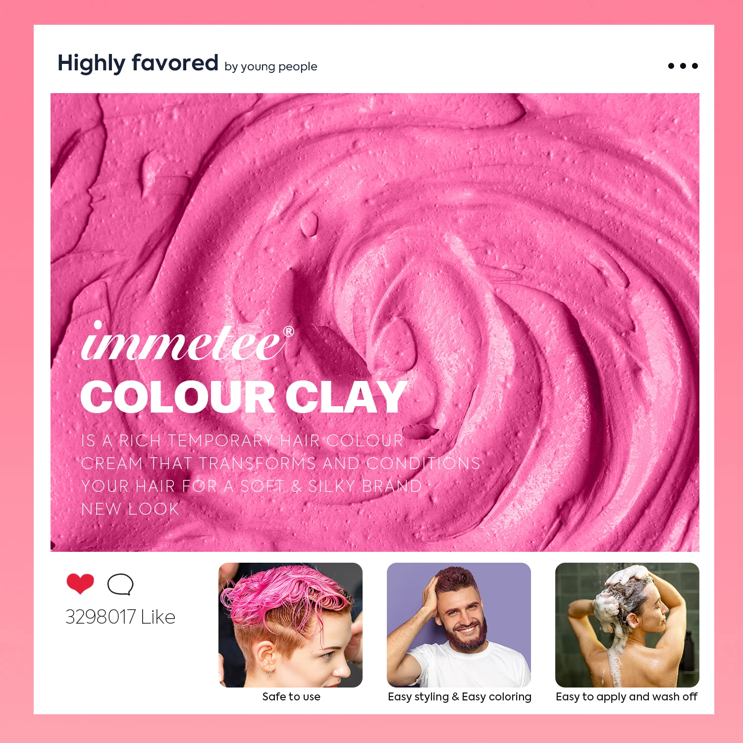 Hair Color Cream 9 Colors Temporary Hair Color Wax Blue Purple Pink Green Color Wax Instant Hair Dye Cream for DIY Hairstyle