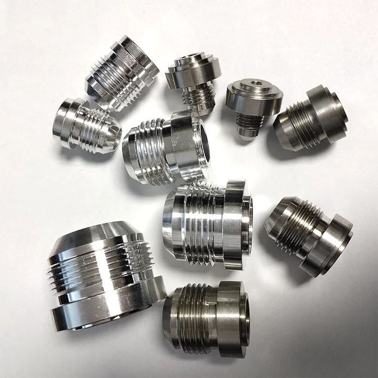 Universal Round AN Stainless Steel Weld On Bung Male Flare Weldable Fuel Tank AN Fitting Thread Hose Adapter Connector