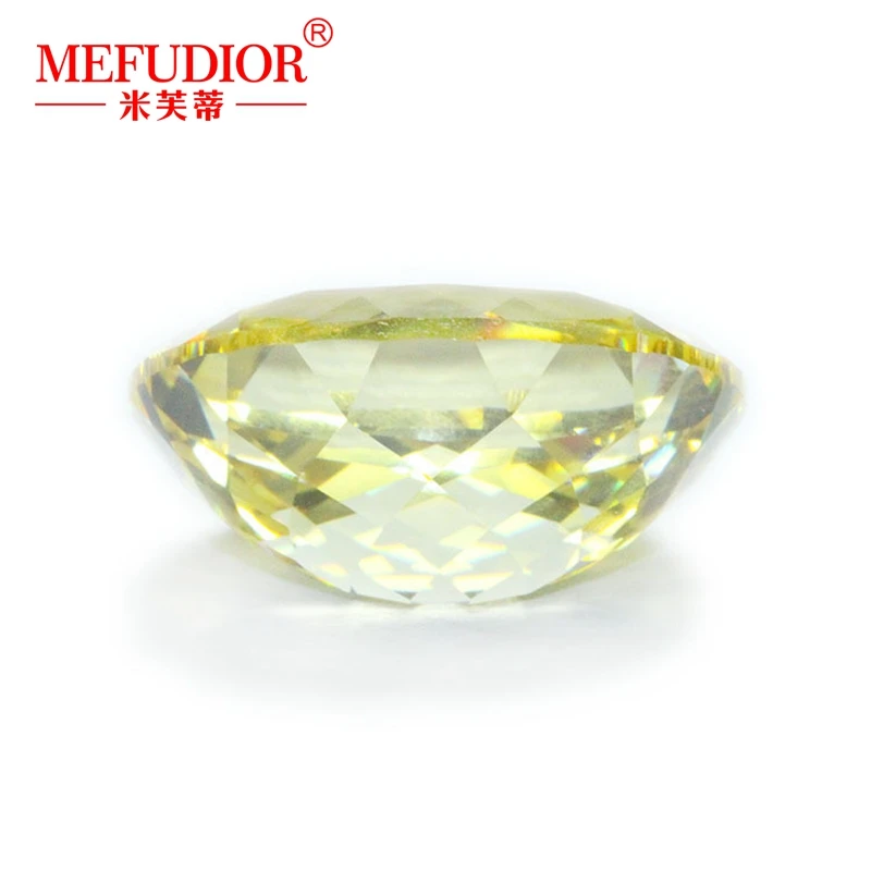 Synthetic Colored CZ Oval Machine Cut Cubic Zirconia Stones
