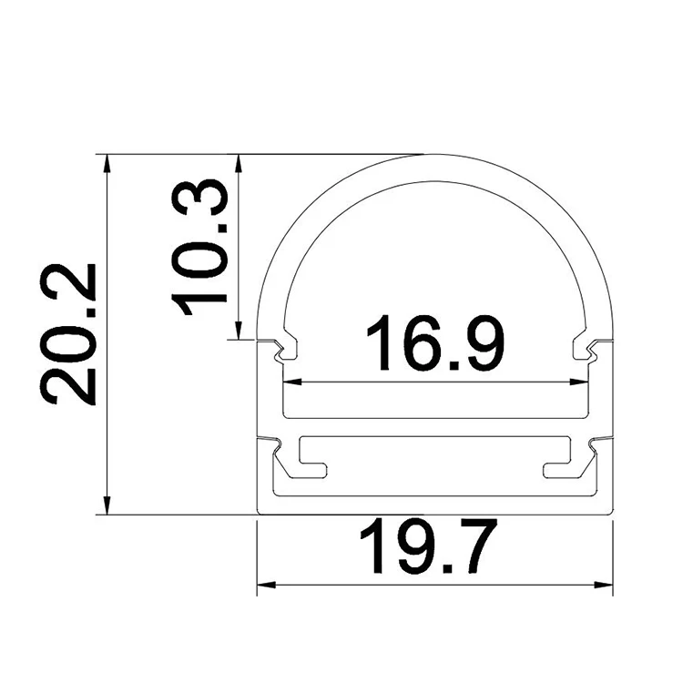 Extrusion Aluminum Led Lighting Tri-proof Tube Linear Batten Fixture Housing