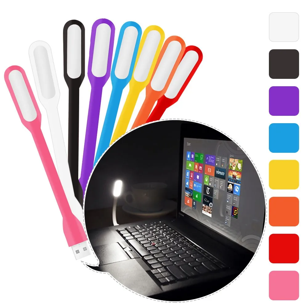 2022 New Mini Creative USB LED Book Light Flexible Foldable USB LED Lamp for Power Bank for Computer Notebook for xiaomi