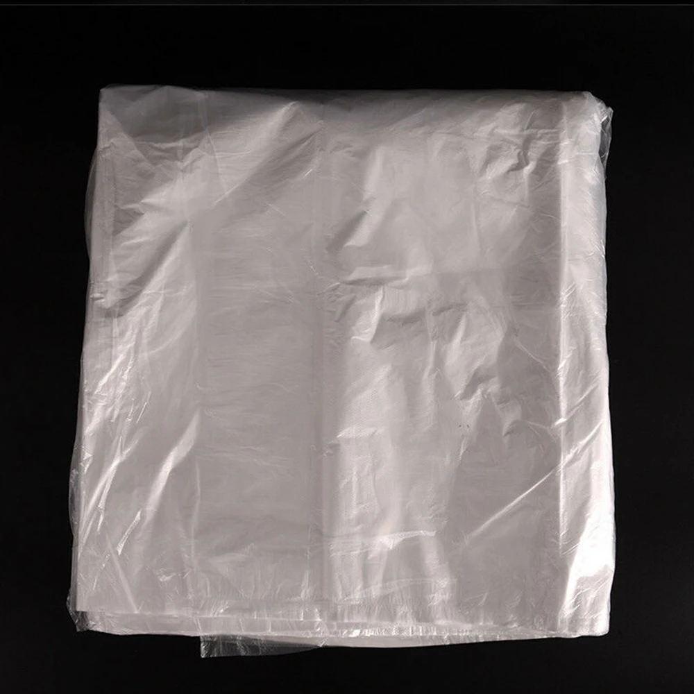 100pcs Disposable Car Soft Seat Cover Plastic Universally Waterproof Care Cleaning Beauty Repair Protective Cover