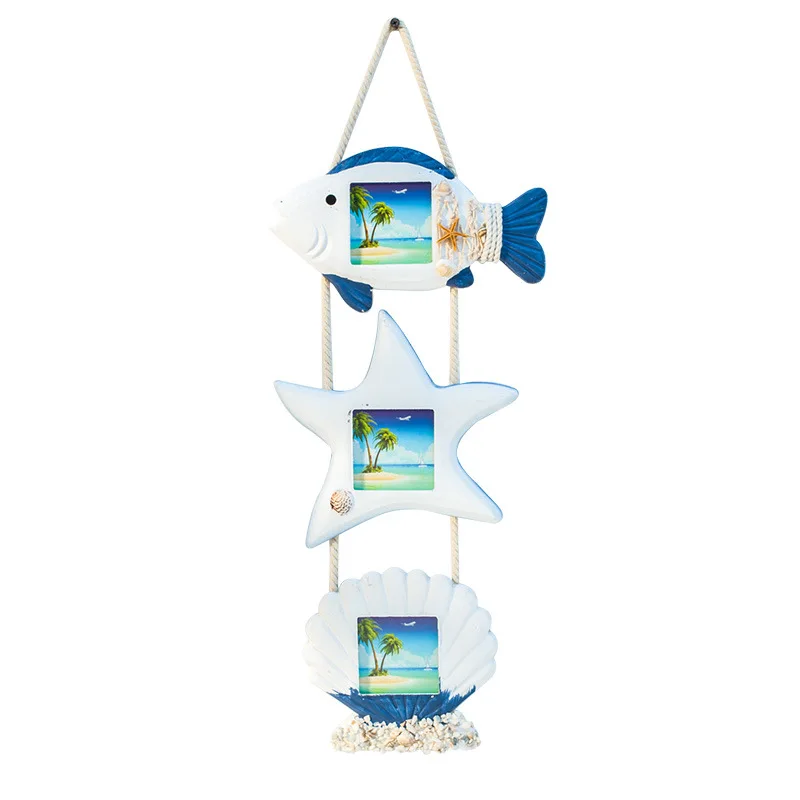 Hot Sale Home Decoration Mediterranean Fish Design Cheap Price Easy Change Picture School Photo Frame