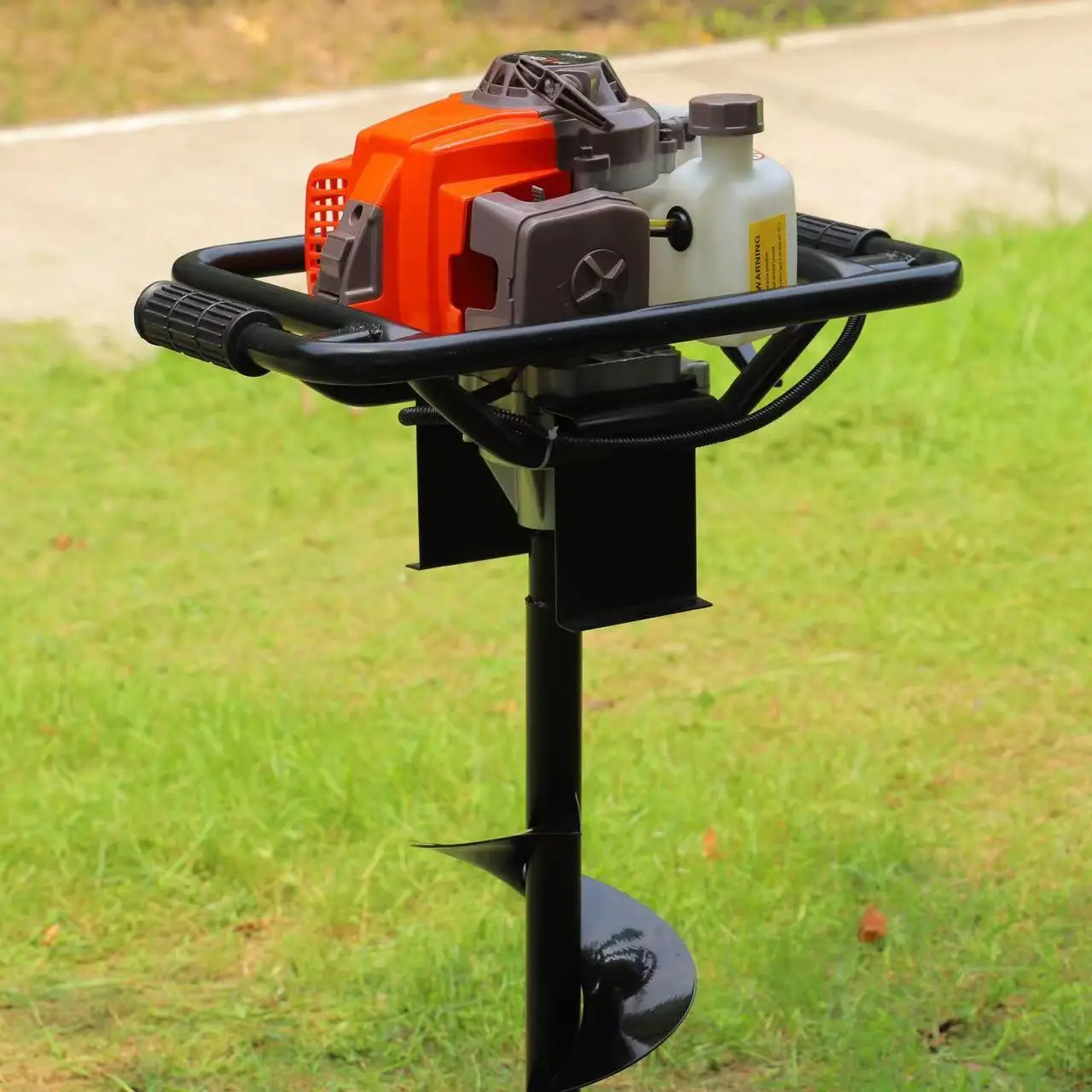 63cc earth auger tree planting gas powered manual ground deep auger hole digging machine ground drill earth auger machine