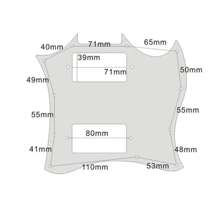 SG Style Electric Guitar  Guitar Pick Guard Plectrum Instrument