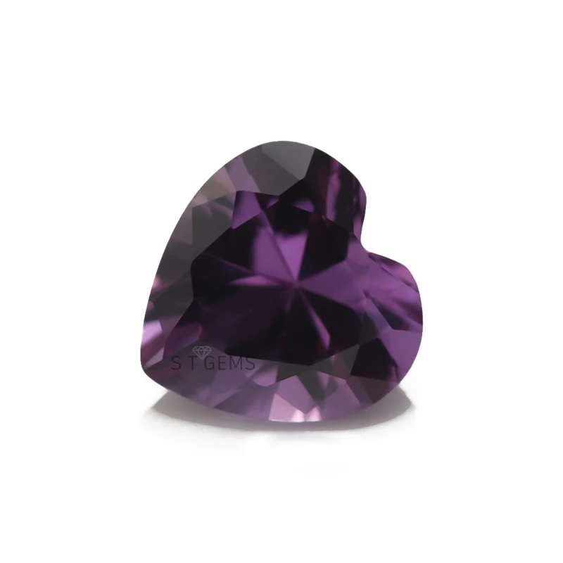 Wholesale Change Color 46# Heart Cut Special Corundum Polished Loose Gemstone Corundum Factory Price