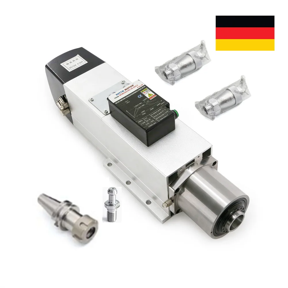 4.5KW 220V BT30 ATC Air Cooled Spindle Motor Automatic Tool Changer 24000rpm 800Hz ER25 for CNC Router Engraving Milling Machine