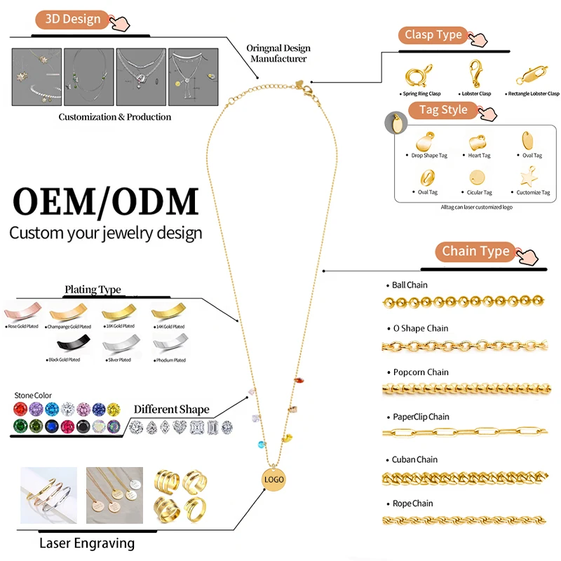 925 Sterling Silver Round Disc Coin Necklace Luxury Gold Star Lock Moon Pendant Dainty Necklace for Women