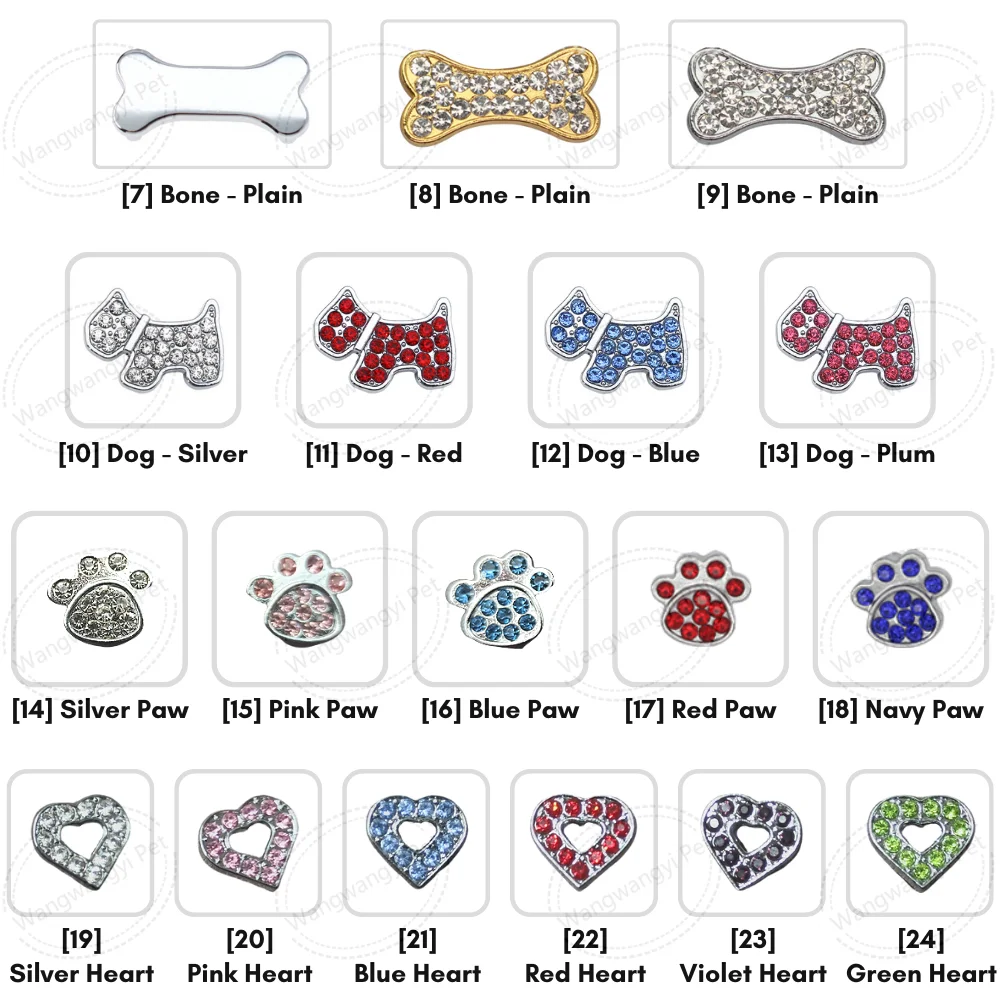 Personalized Bling Dog Name Collar DIY Rhinestone Pet Collars with Letters