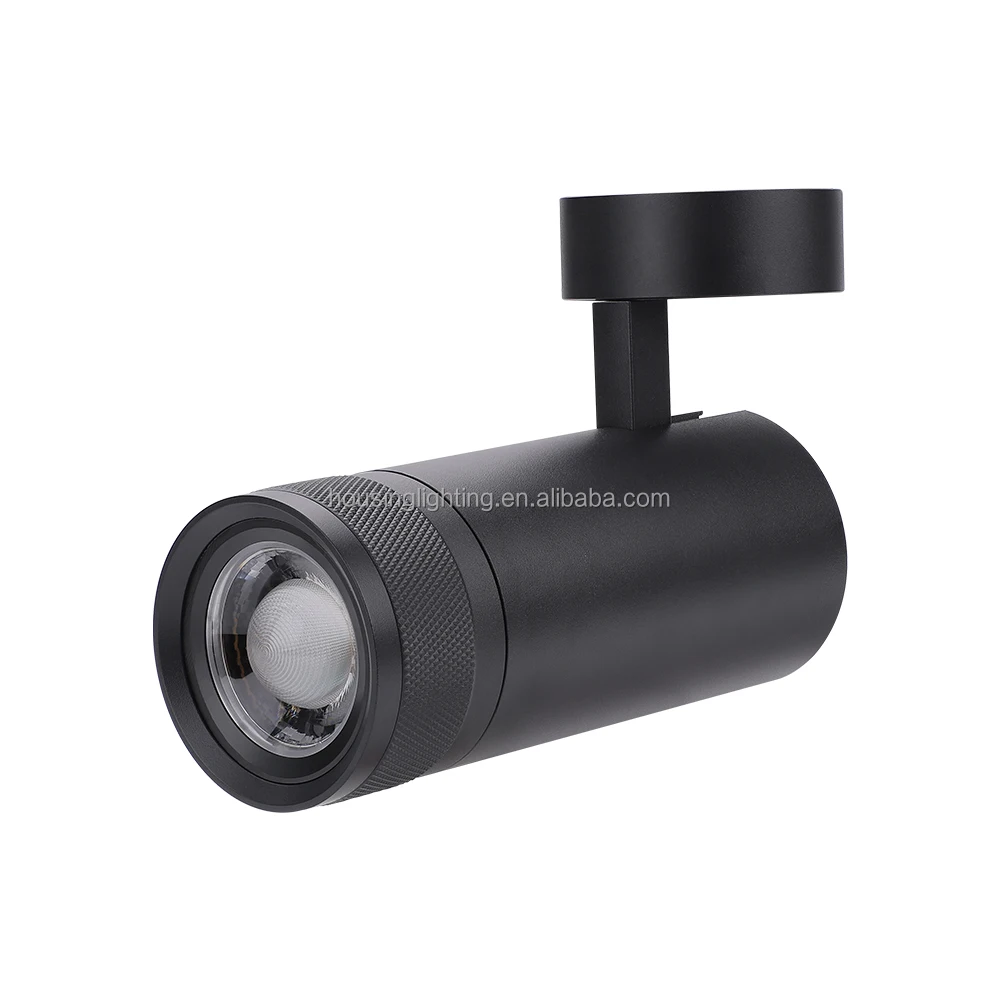 15-60 Beam Angle Shop LED Track Light Aluminum Housing 10w 20w Surface Recessed Ceiling Track Grille Lights