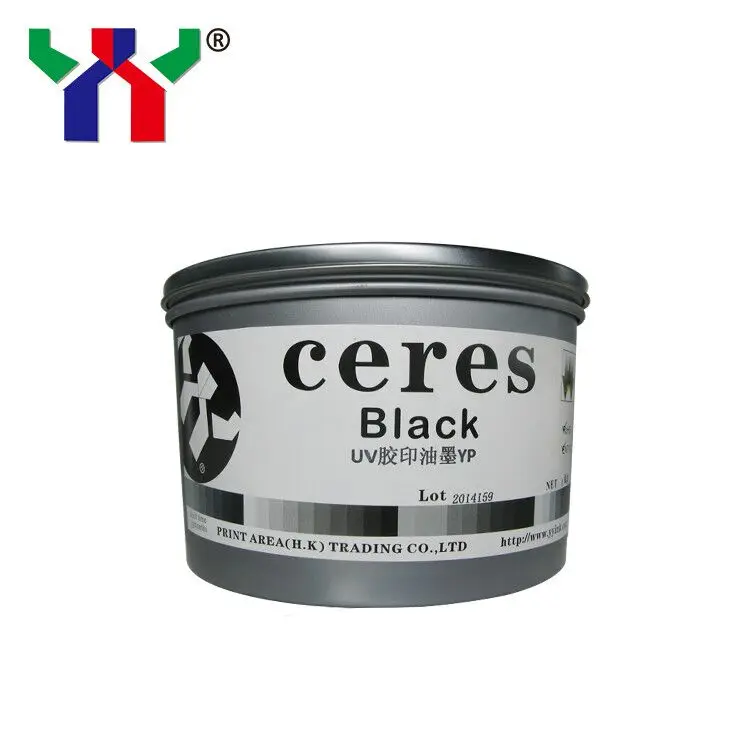 Высокое качество Ceres УФ офсетная печать чернила YP для пластика, желтый, 1 кг/банка