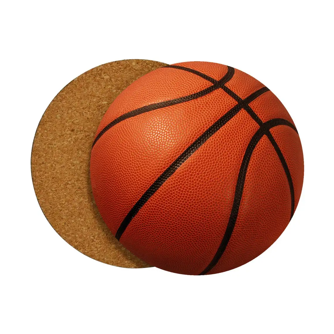 Free sample coasters custom sublimation or UV printing round shape white ceramic blank tile coasters ball design