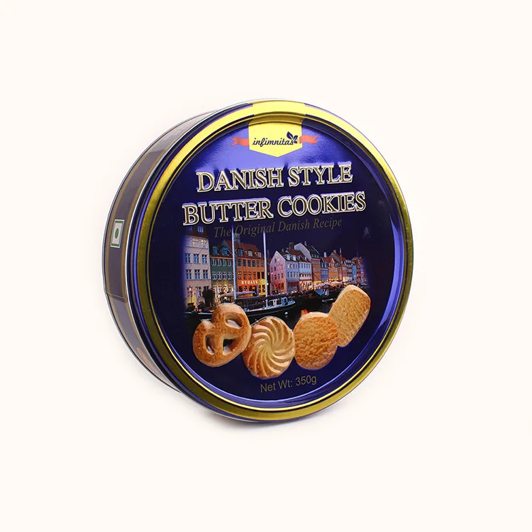 Оловянное печенье с маслом глюкозы 340 г, рождественское печенье, халяльное сливочное печенье, оптовая продажа