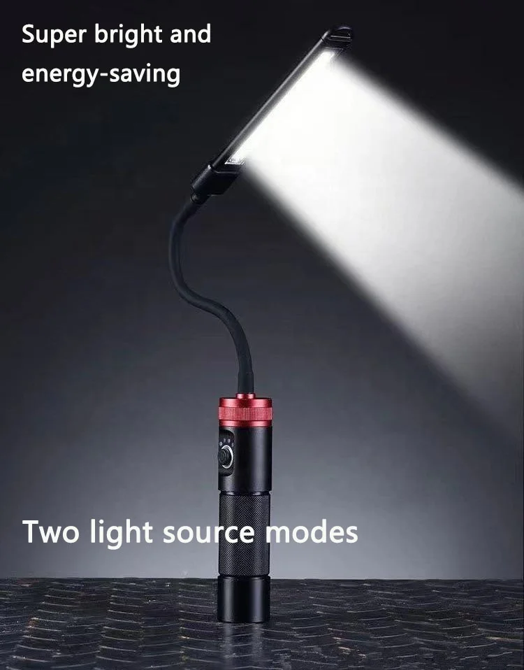 Auto repair work light rechargeable with magnet super bright emergency lighting gooseneck light
