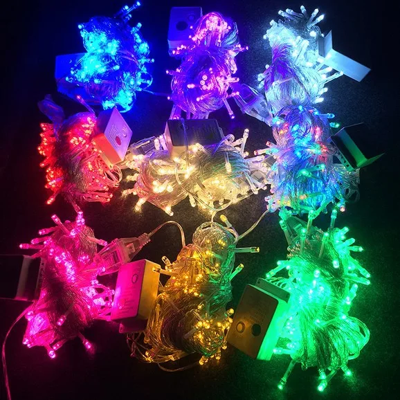20m 50m 100m Led Fairy Christmas Party Wedding Holiday Decoration Garland Outdoor String Lights