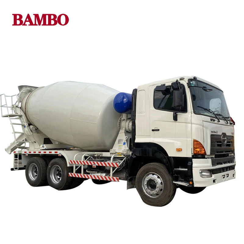 Zoomlion Used and refurbished self loading Concrete Cement Transit Mixer Truck 10 and 12cm3 6x4 hino 700 truck