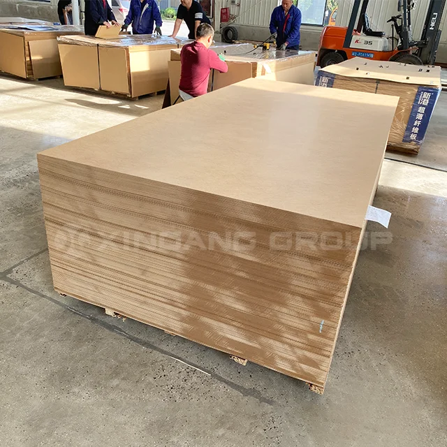 Ultra thin density board 4x8 0.8mm 2mm 3mm Plain Raw MDF Board for Furniture