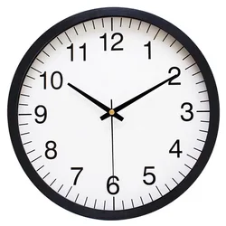 Home Decoration Simple Round Design 10 inch Cheap Plastic Wall Clock