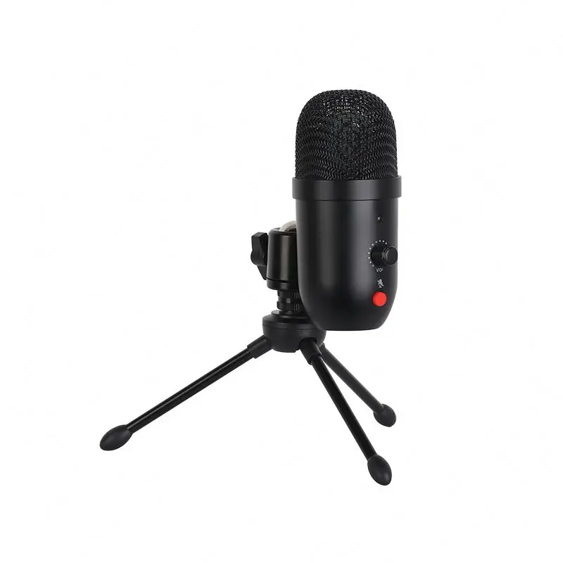 Wholesale Live Show USB Plug&Play Overs Boom Mic Volume Gain Control Noise Cancelling reduction Voice tripod  Microphone set