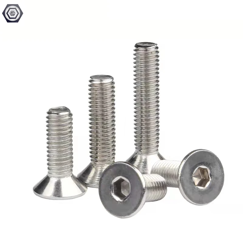 DIN7991 Flat Head Socket Screws and Stainless Steel 18-8 of Countersunk head screw