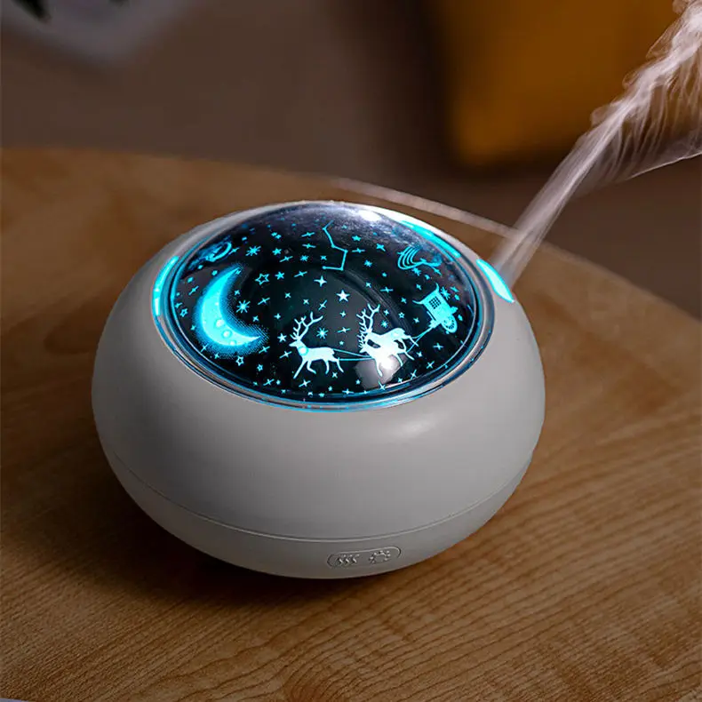2 в 1 USB-Ароматерапевтический увлажнитель, Электрический ультразвуковой Умный домашний диффузор с эфирными маслами, 220 мл