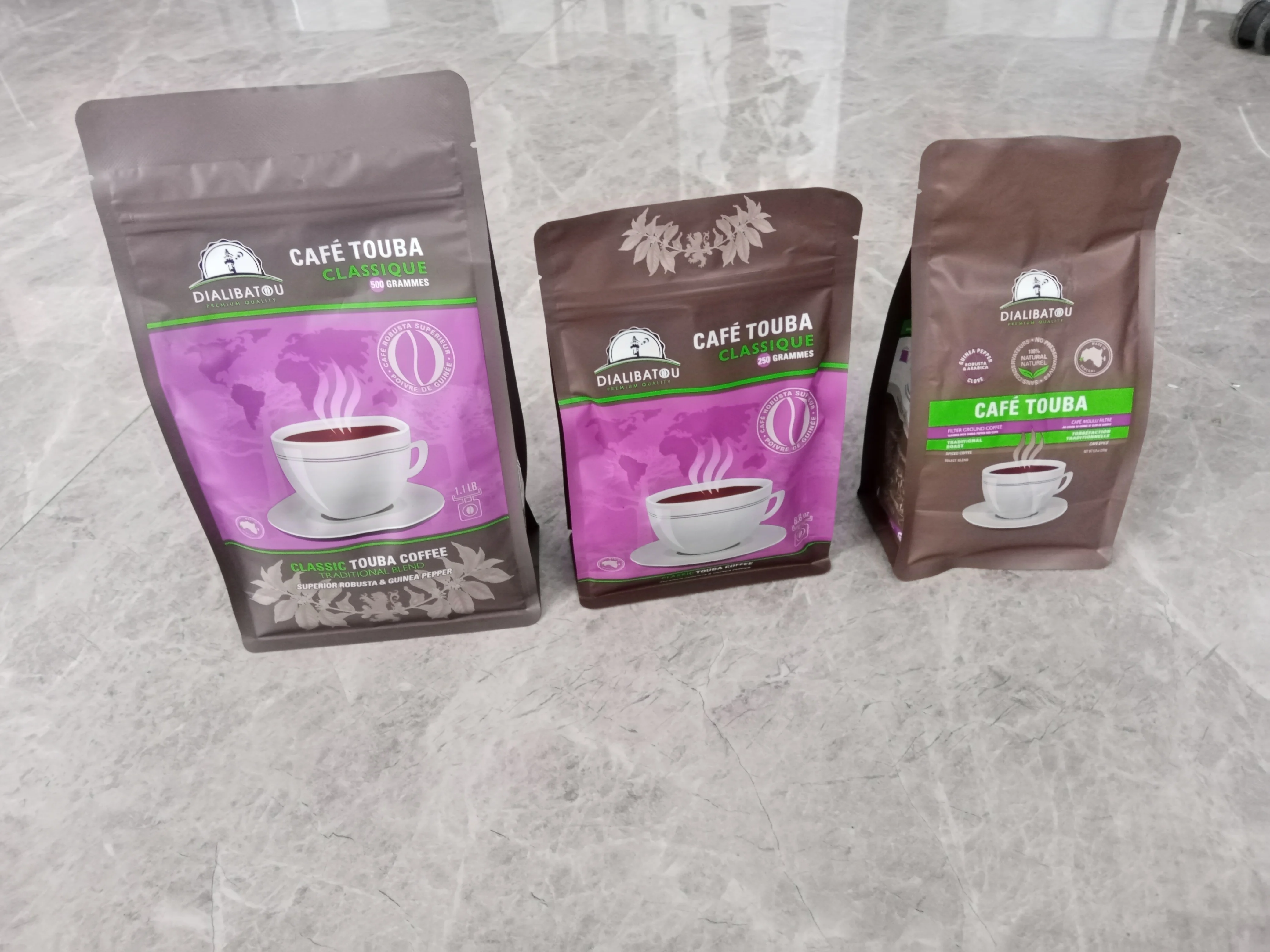Custom Printed 250g 500g 1kg Tie Sealing Bags With Valve And Zipper Side Gusset Compostable Biodegradable Coffee Packaging Bags