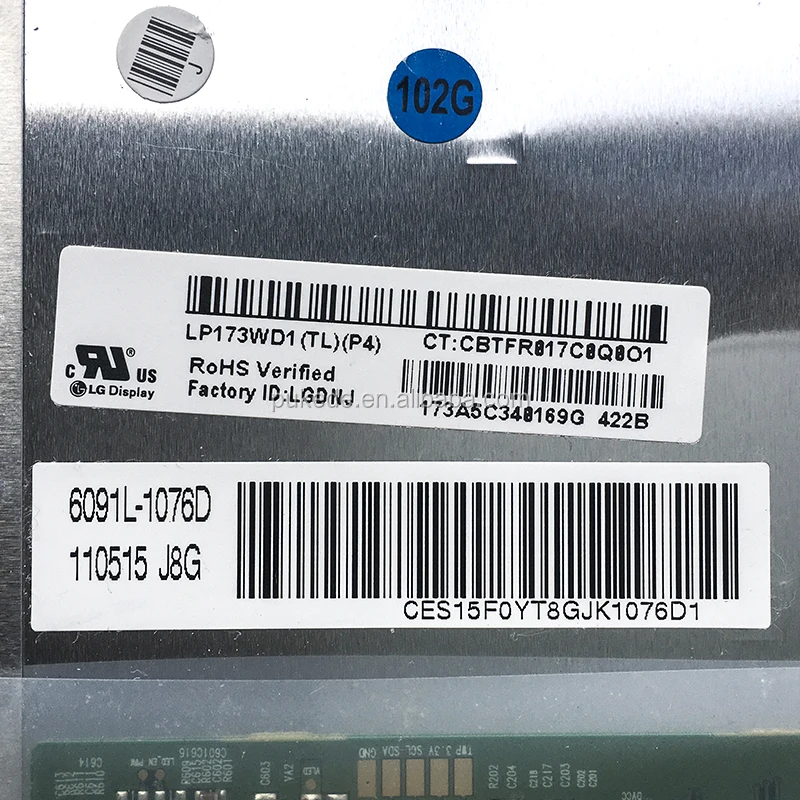 For HP 4710s 4720s 4730s 8760w dv7 G72 G7 laptop screen HD+ LP173WD1-TLA1 LTN173KT02 N173FGE-L23 N173O6-L01