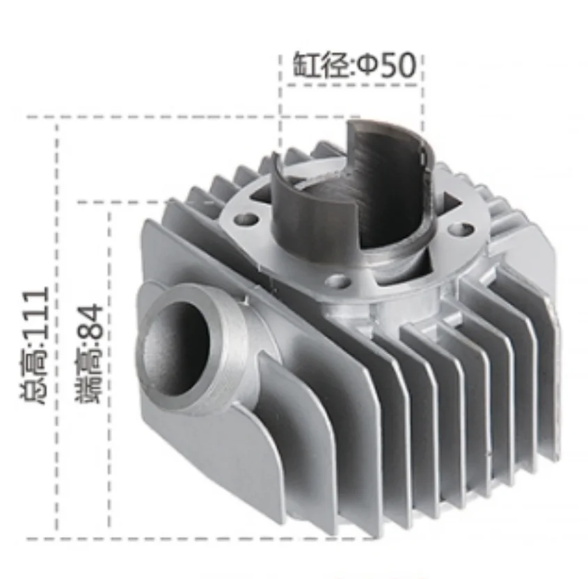 A100 scooter 50mm machice engine heads Liner head assy Header Part motorcycle cylinder block