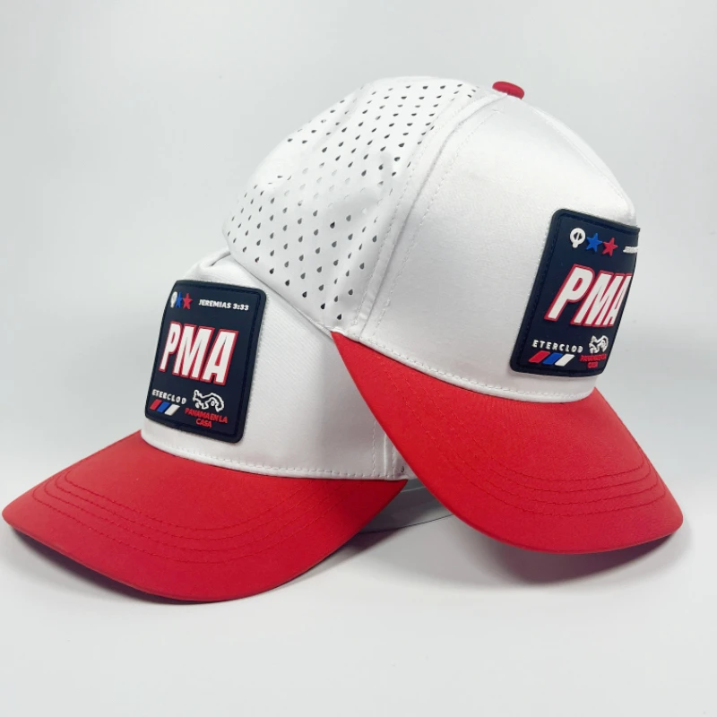 Sun protection quick dry 5panel cap uv protection trucker hat wholesale waterproof hydro performance perforated snapback hat