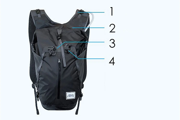 
Hot Sell Outdoor Sport Bicycle Riding Backpack Traveling Hydration Hiking Folding Backpack+2L Bladder Water Bag 