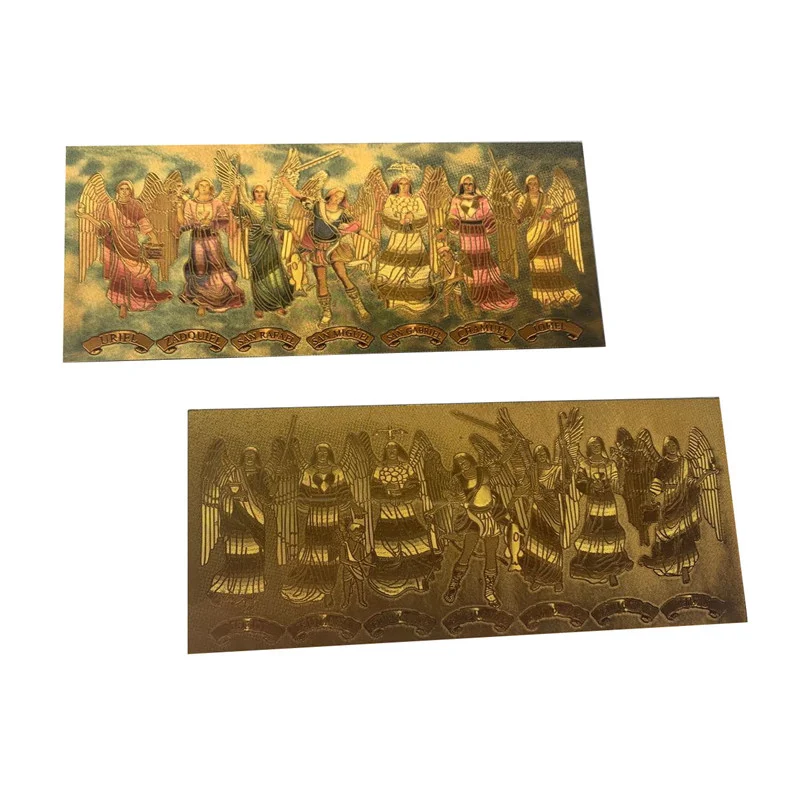 Collection bill of Greek mythology angel Gift Mythical characters 24k gold foil banknote