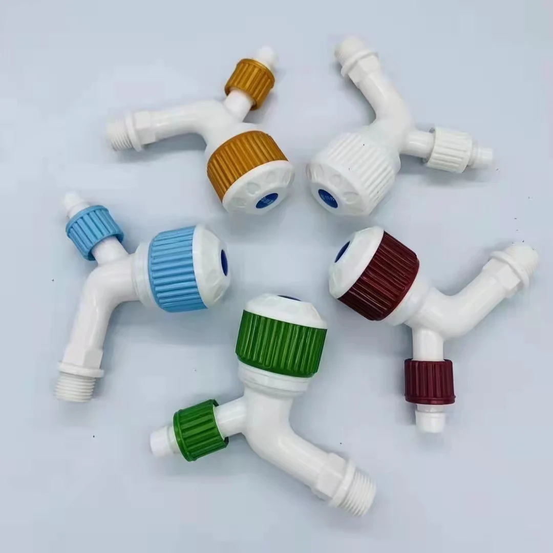 LJ-350 Water Tap White Waterfall Basin Bathroom Faucet Wholesale PP Kitchen TAP PLASTIC TAP