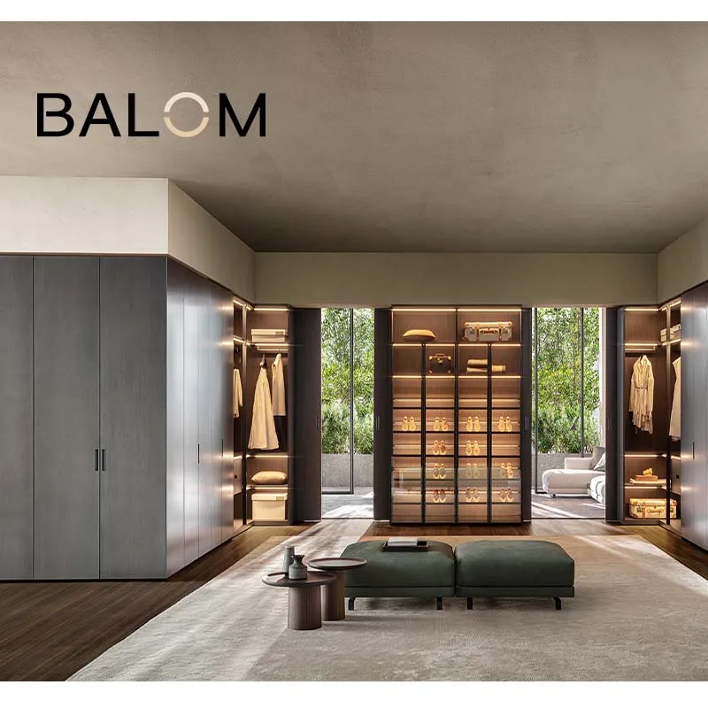 Инновационные товары от BALOM лидер продаж шкаф для хранения Индивидуальный в золотом экстравагантном гардеробном