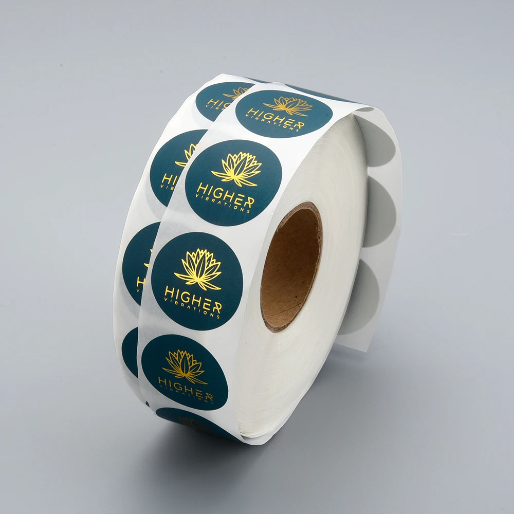 Custom Logo Printed Self-Adhesive Paper Label Waterproof Bottle Label Waterproof Stickers For Packaging