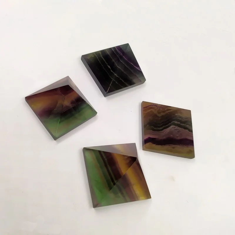 feng shui Folk Crafts white clear quartz Egypt crystal pyramid for decoration