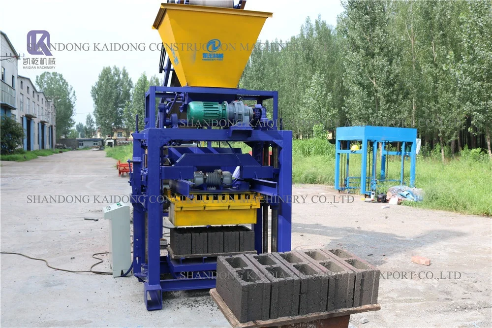 Used Manual QT4 Brick Block Making Machine for Fly Ash with Reliable Engine Home Use Automatic Cement Hollow Brick Machinery