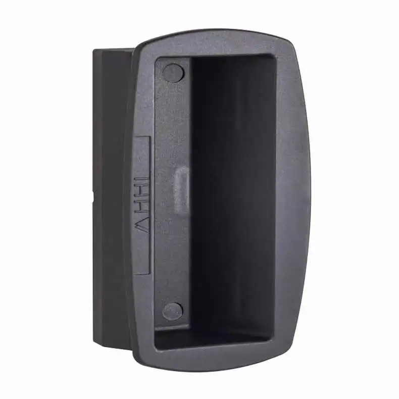 Recessed Rectangular Lockable Nonlockable Pa66 Black Plastic Handle Pl027 Industry Flush Pull Handle