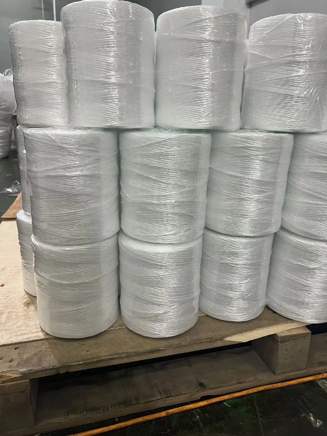 pp twisted plastic agricultural baler twine  string yarn white rope tomato twine