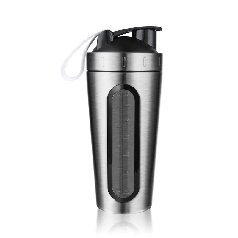 Protein Powder Sports Shaker Bottle For Water Bottles Gym Nutrition Blender Cup Stainless Steel Vacuum Insulation New