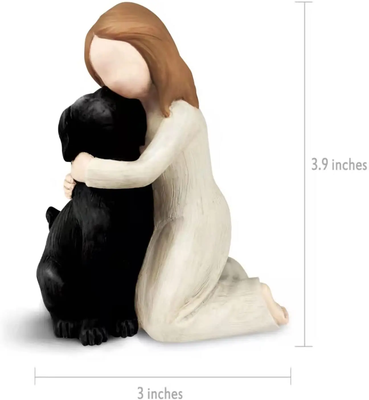 Factory Supplier Custom Lovely Angel With Dog High Quality Angel Resin Crafts