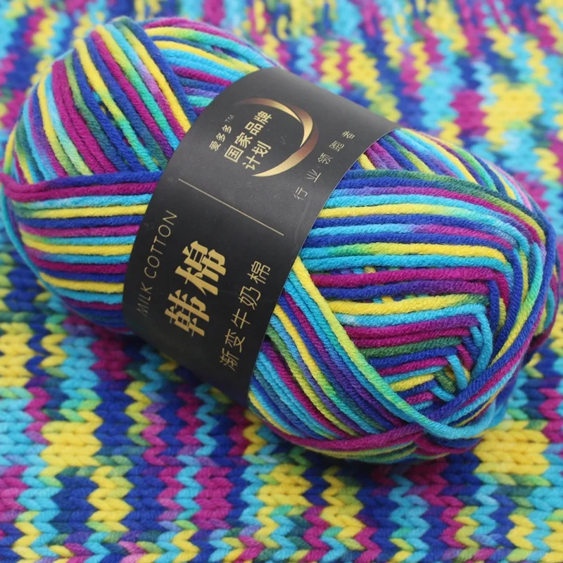 8ply Экологически чистая хлопчатобумажная пряжа для ручного вязания