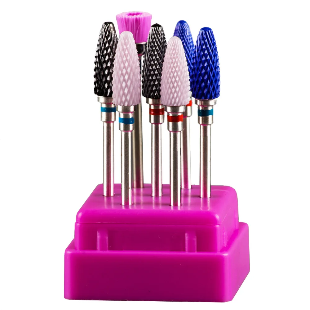 Горячая Распродажа, набор керамических насадок для ногтей