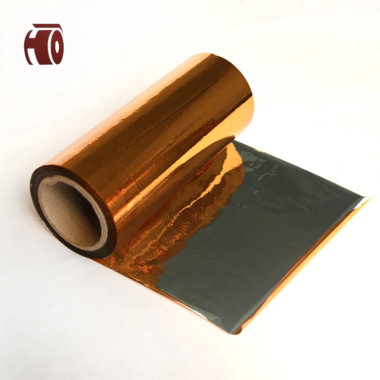12 микрон ПЭТ Металлизированное ламинирование печатная смесь пластиковая пленка для подарков упаковочная бумага