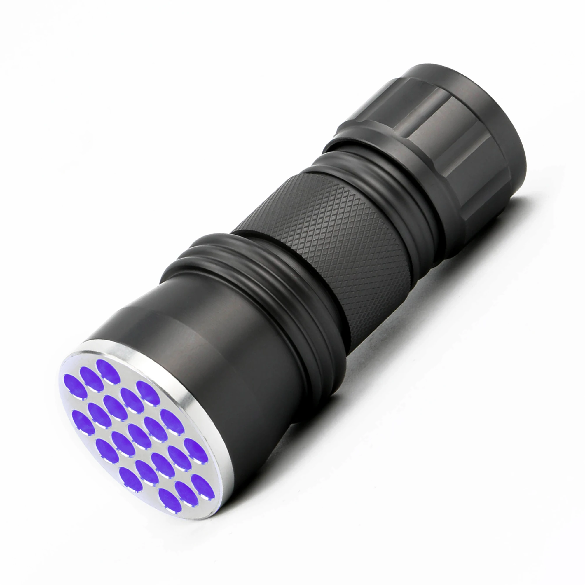 Scorpion detection 395nm uv flashlight 21led AAA dry battery purple torch hand held uv light