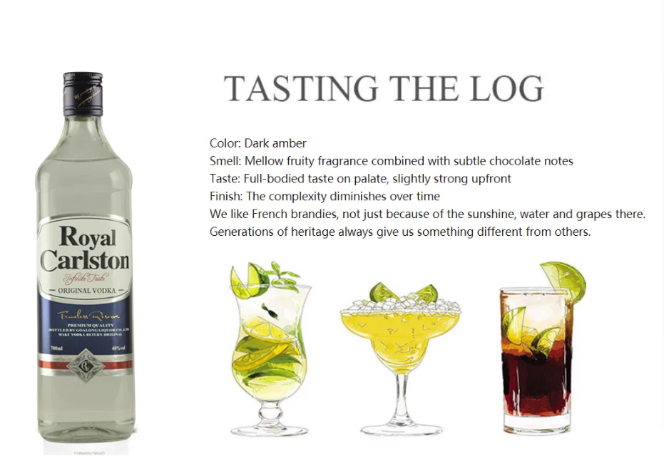 high quality premium pure high quality  private label vodka with elegant bottle