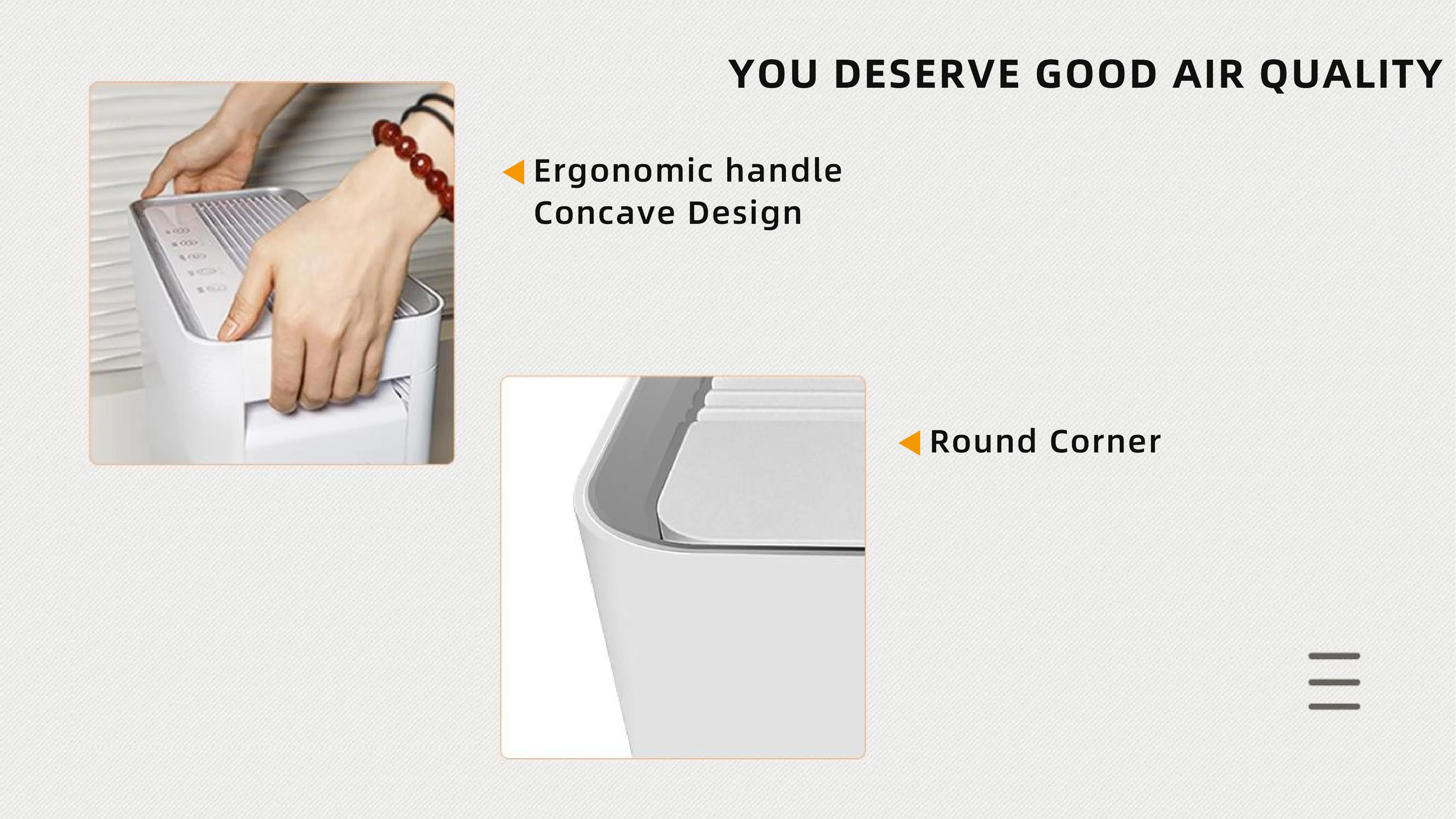 KJ203F-142 Household Low Noise ETL\CE Certified HEPA Filter Air Purifier